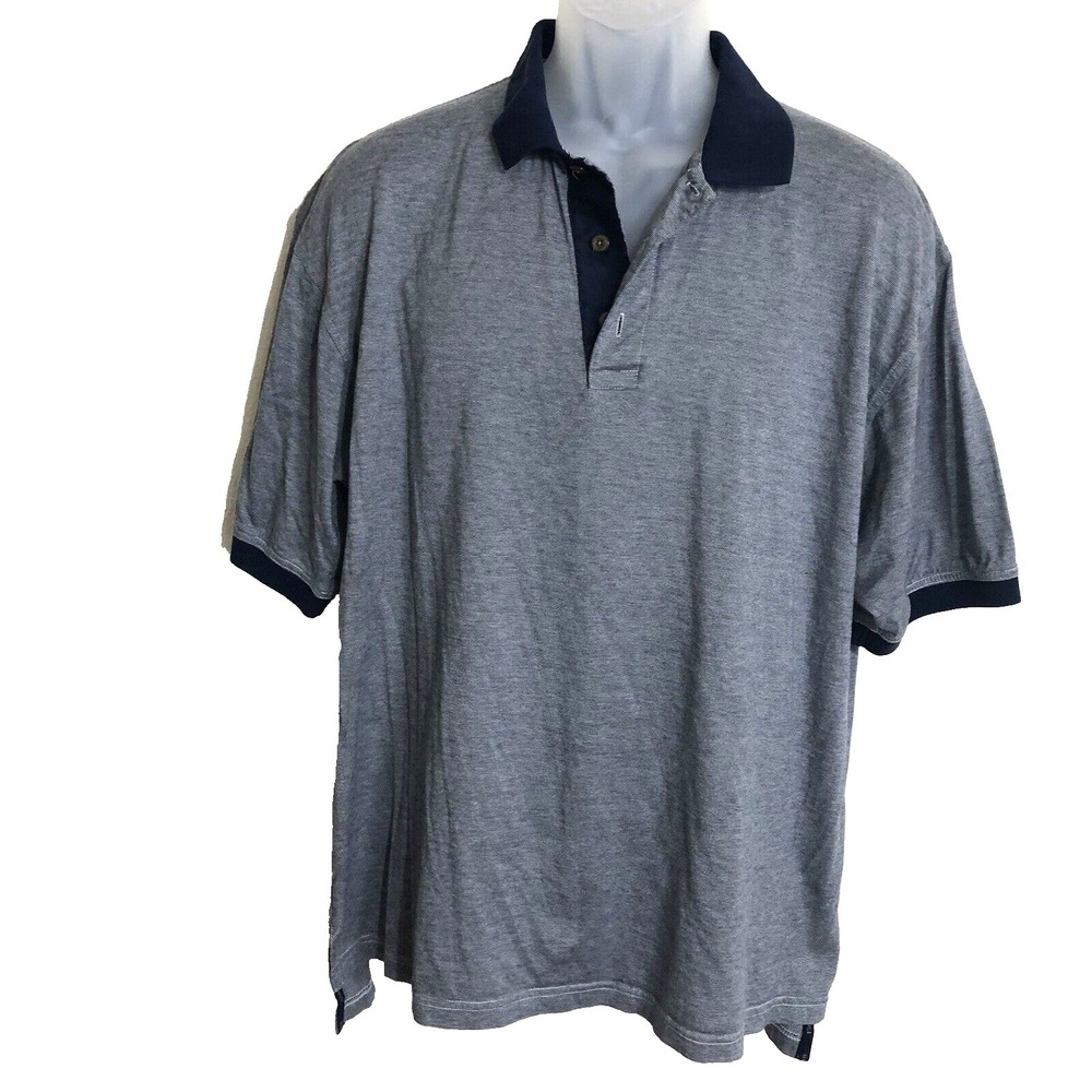 Firethorn Polo Shirt Mens‎ L Blue Heather Golf Activewear dadcore